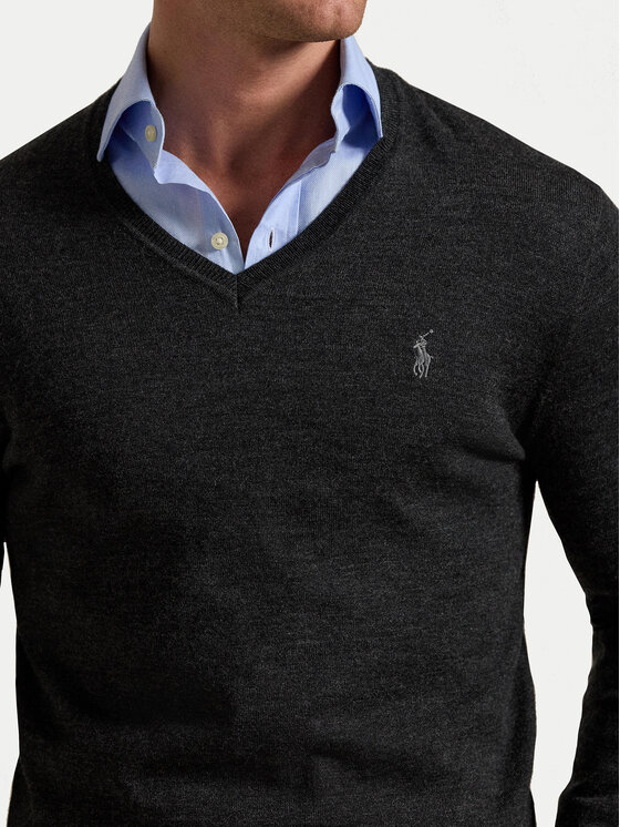 Polo Ralph Lauren Polo Ralph Lauren Sveter 710946142003 Sivá Slim Fit