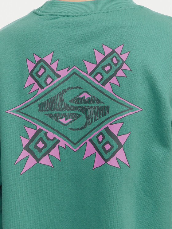 Quiksilver Quiksilver Majica dugih rukava EQWFT03188 Zelena Oversize