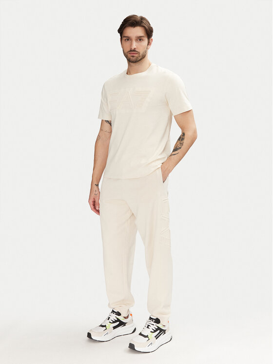 EA7 Emporio Armani EA7 Emporio Armani T-krekls 7M000149 AF14772 U1079 Écru Regular Fit