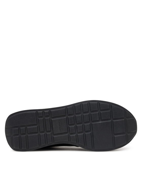 Calvin Klein Calvin Klein Sneakersy Retro Runner Ess Lth-Sue HW0HW03248 Černá