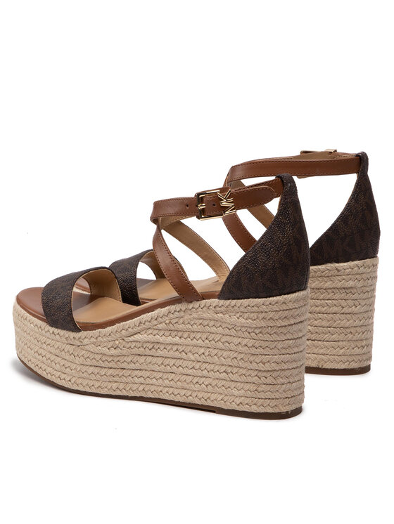 MICHAEL Michael Kors MICHAEL Michael Kors Espadryle Serena Wedge Espadrille 40S2SEMS1B Brązowy