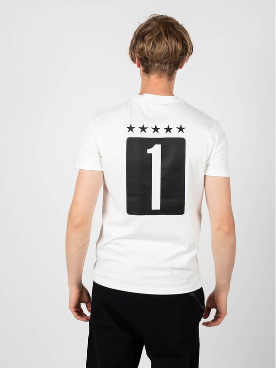 Les Hommes Les Hommes T-shirt LF224302-0700-1009 | Grafic Print Bianco Regular Fit