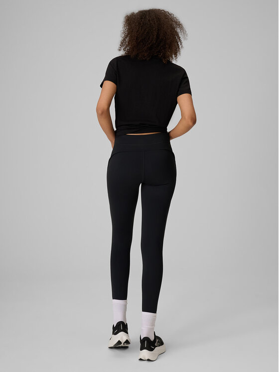 4F 4F Legginsy DRAGONFLY Czarny Slim Fit