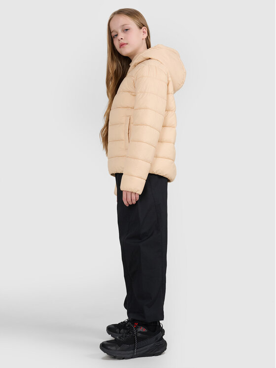 4F 4F Kurtka puchowa OUTERWEAR Beżowy Regular Fit