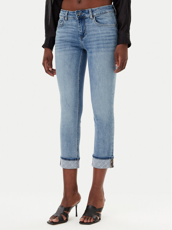 Liu Jo Liu Jo Traperice UA5006 D4615 Svijetloplava Skinny Fit