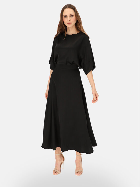 L’AF L’AF Spódnica midi Mila Czarny Regular Fit