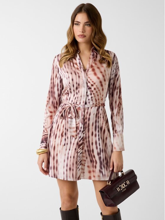Guess Guess Sukienka codzienna 181274 Brązowy Classic Fit