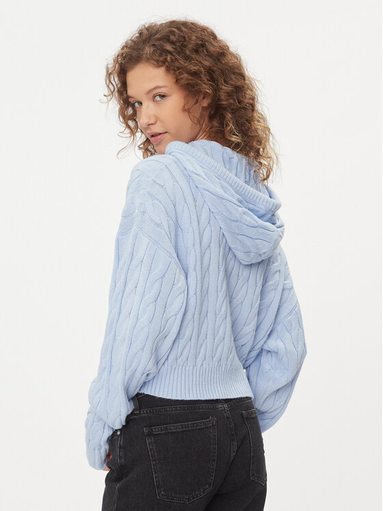 Tommy Jeans Tommy Jeans Светр Center Flag DW0DW16528 Блакитний Regular Fit