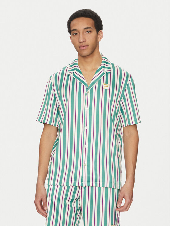 Fila Fila Cămașă Lastro FAM0926 Verde Regular Fit