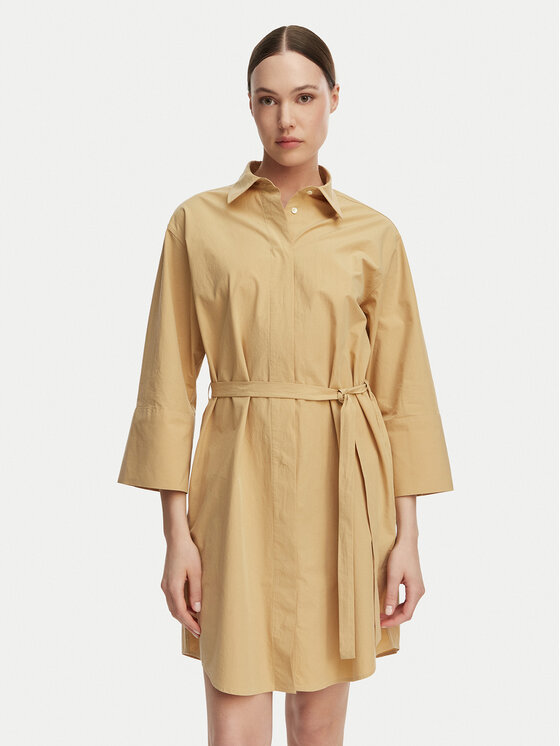 Gant Rochie tip cămașă 4503527 Bej Regular Fit