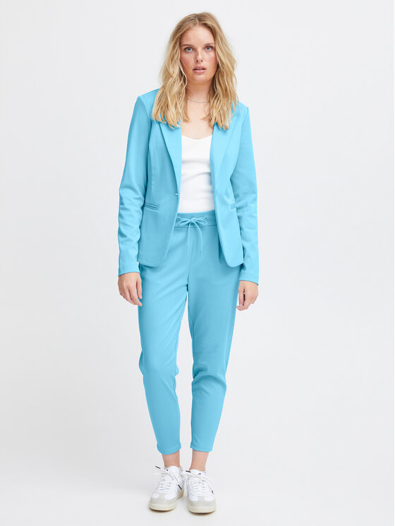 ICHI ICHI Hlače 20104757 Plava Slim Fit