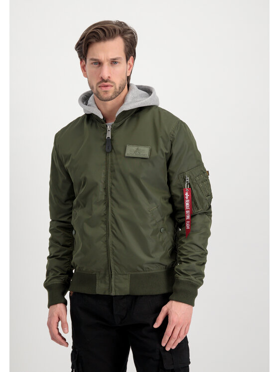 Alpha Industries Alpha Industries Bundy bomber AI.196108-257-XL Zelená Slim Fit