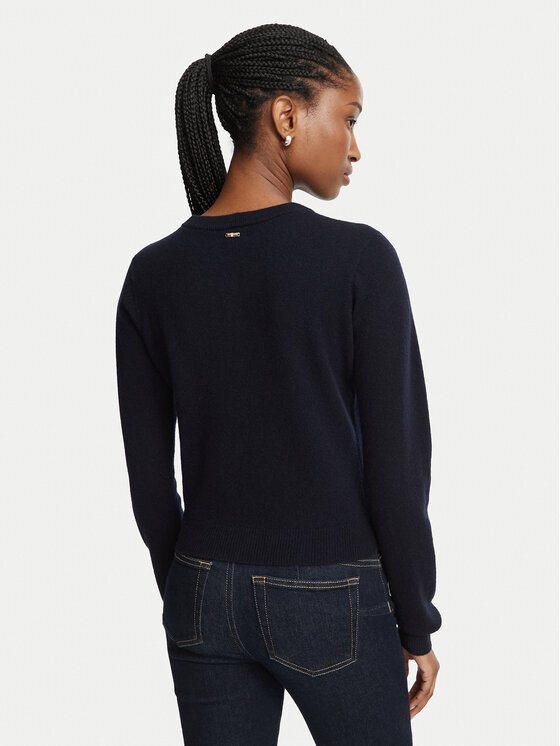 Fracomina Fracomina Strickjacke FR26WT8002K47301 Dunkelblau Regular Fit