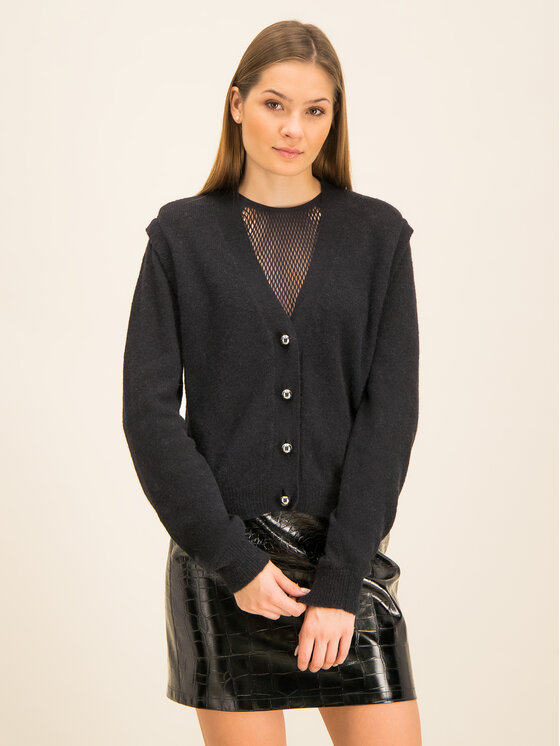 Manila Grace Manila Grace Кардиган M694WU Чорний Regular Fit