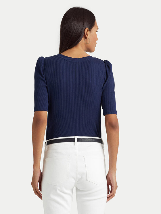 LAUREN RALPH LAUREN LAUREN RALPH LAUREN Bluzka 200902618001 Granatowy Slim Fit