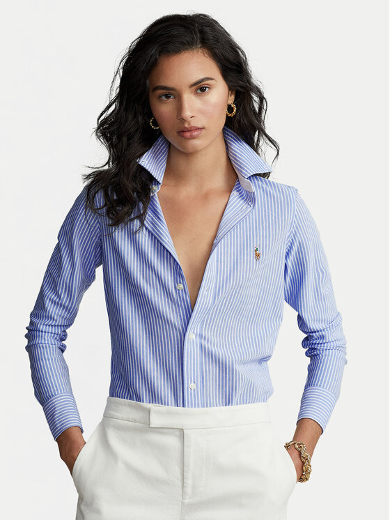 Polo Ralph Lauren Polo Ralph Lauren Πουκάμισο Oxford 211664416 Γαλάζιο Slim Fit