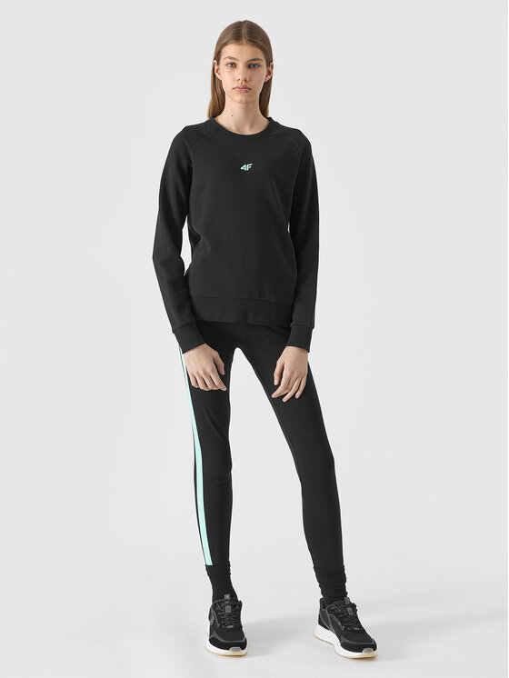 4F 4F Mikina 4FJWSS24TSWSF0920-20S Čierna Regular Fit