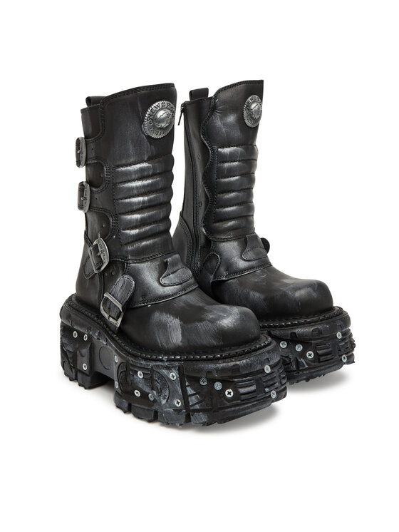 NEW ROCK NEW ROCK Čizme M-373SC-C1 Siva