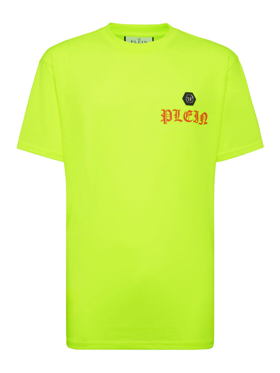 PHILIPP PLEIN PHILIPP PLEIN T-Shirt 433 Żółty Regular Fit