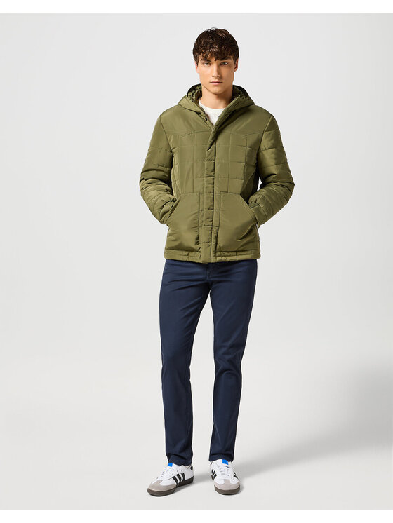 Wrangler Wrangler Kurtka zimowa TRANSITIONAL PUFFER Zielony Regular Fit