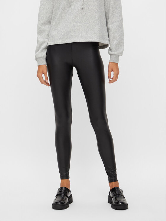 Női Leggings Pieces, Méret: S/M, Fekete, 17058457