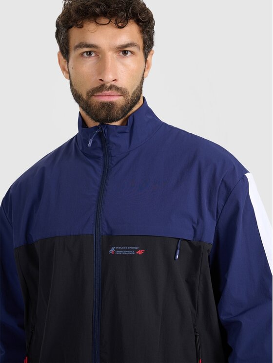 4F 4F Giacca di transizione 4FRAW25TSWSM2483-20S Nero Regular Fit