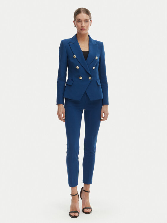 Rinascimento Rinascimento Штани з тканини CFC0127865003 Голубий Slim Fit