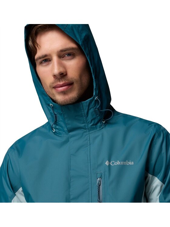 Columbia Columbia Kurtka przeciwdeszczowa Pouring Adventure III Jacket 2117171429 Niebieski Regular Fit