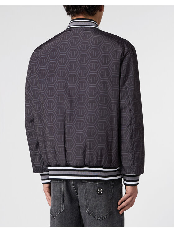 PHILIPP PLEIN PHILIPP PLEIN Kurtka bomber 31145 Czarny Regular Fit