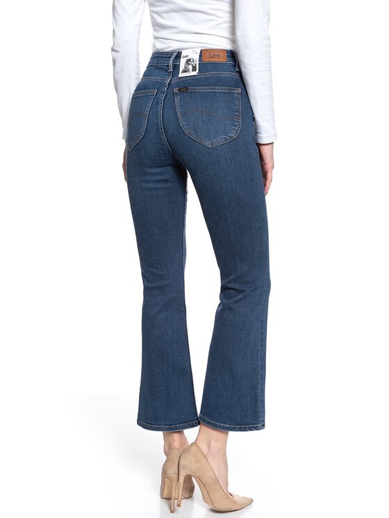 Lee Lee Jeans KICKED FLARE Blu Skinny Fit