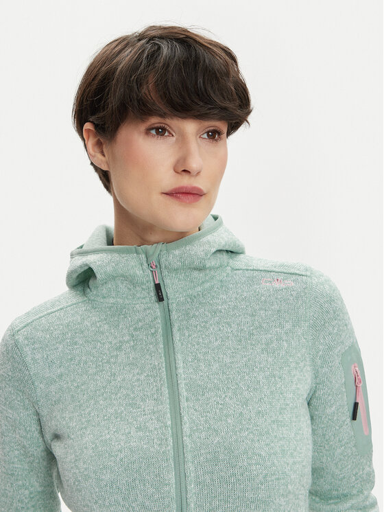 CMP CMP Majica dugih rukava 3H19826 Zelena Regular Fit