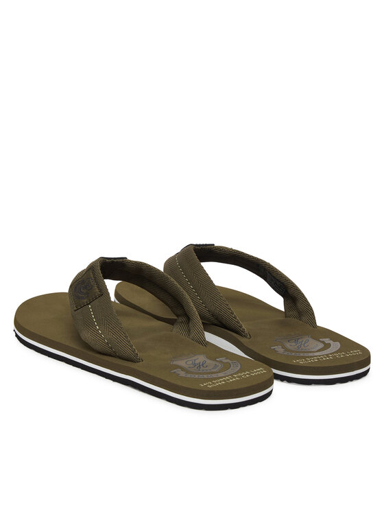 Tommy Hilfiger Tommy Hilfiger Flip flop Patch Hilfiger Beach Sandal FM0FM05804 Verde