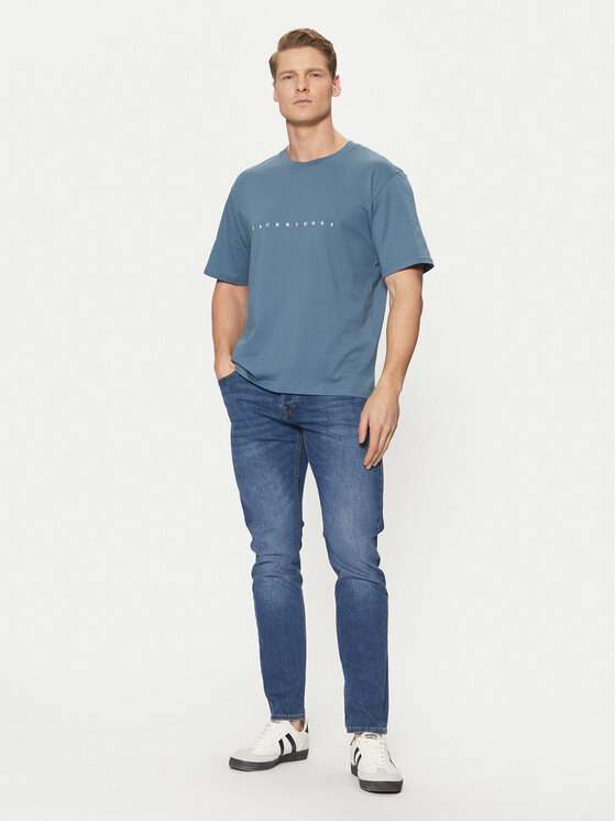 Jack & Jones Jack & Jones Tričko Star 12234746 Modrá Relaxed Fit