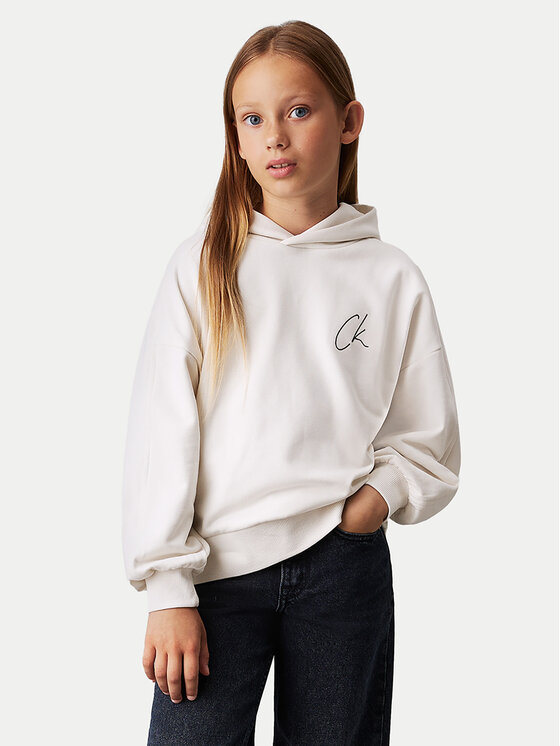Calvin Klein Jeans Calvin Klein Jeans Džemperis Signage IG0IG02640 Écru Regular Fit