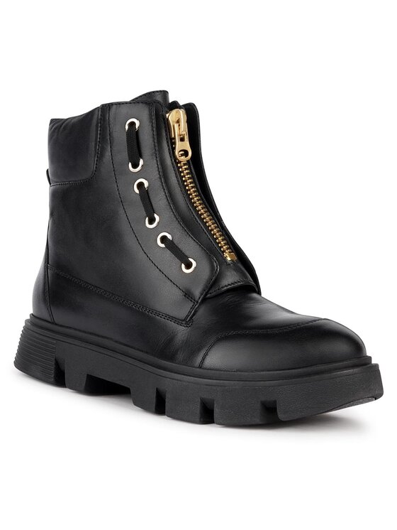 Geox Geox Polokozačky D Vilde D36UAB 00085 C9999 Černá