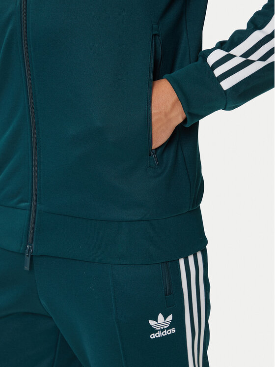 adidas adidas Majica dugih rukava adicolor Classics Beckenbauer JY1280 Zelena Slim Fit