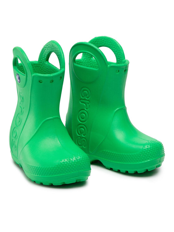 Crocs Crocs Гумени ботуши Handle It Rain Boot Kids 12803 Зелен