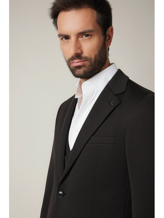 Lancerto Lancerto Marynarka Neive MA131225000011 Czarny Slim Fit