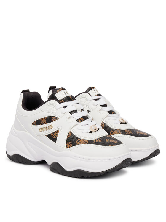 Guess Guess Sneakersy FLFHAC FAL12 Biały