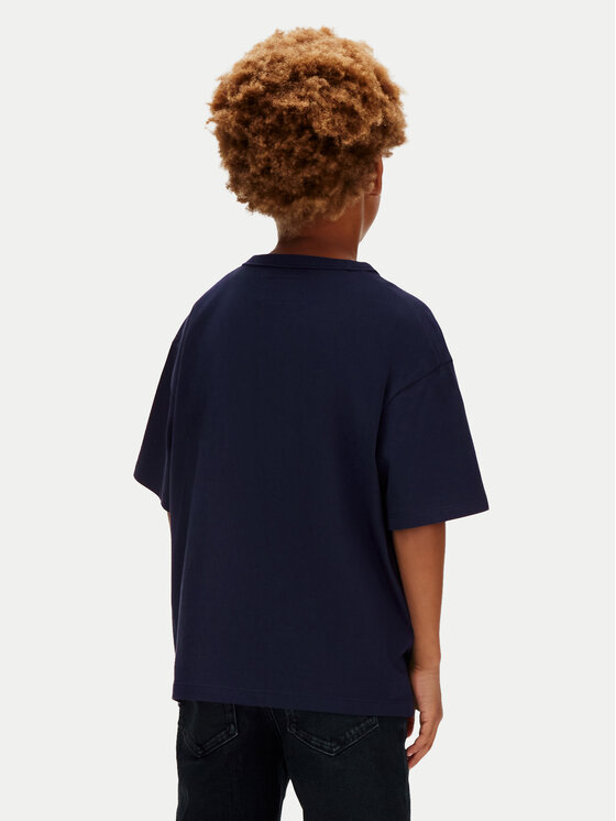 Calvin Klein Jeans Calvin Klein Jeans Тишърт LVCKSJA02B Тъмносин Relaxed Fit