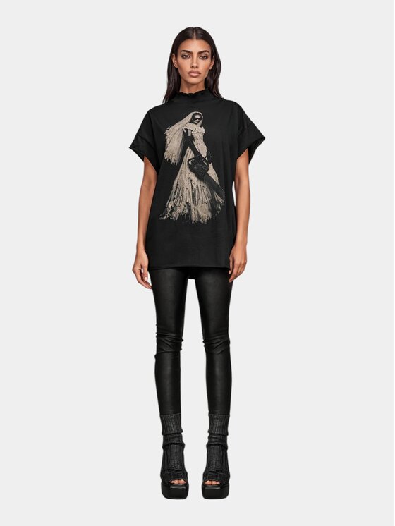 MADE BY SOCIETY MADE BY SOCIETY T-Shirt UNVEIL - T27898 Czarny Basic Fit