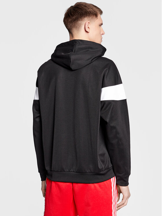 adidas adidas Mikina Adicolor Classics Cut Line Hoodie HS2065 Černá Loose Fit