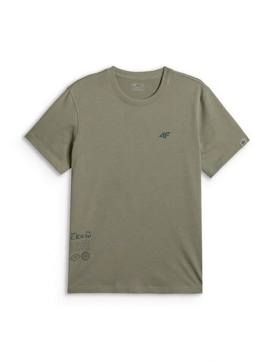 4F 4F T-Shirt NATURE’S TRAIL Khaki Regular Fit
