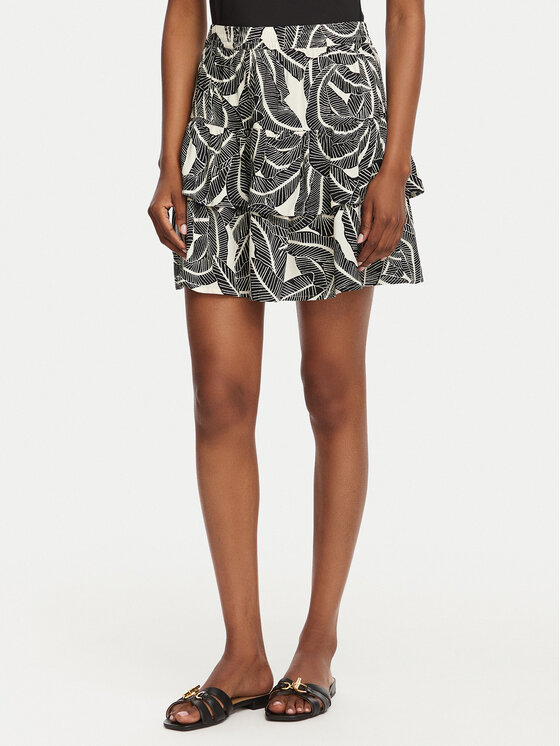 ONLY Fustă mini Nova 15372459 Gri închis Regular Fit