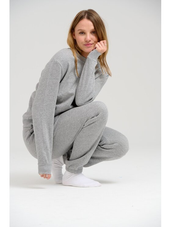 TeeShoppen TeeShoppen Joggery 'Basic Collection' Szary Regular Fit