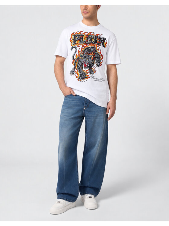 PHILIPP PLEIN PHILIPP PLEIN T-Shirt 32088 Biały Regular Fit