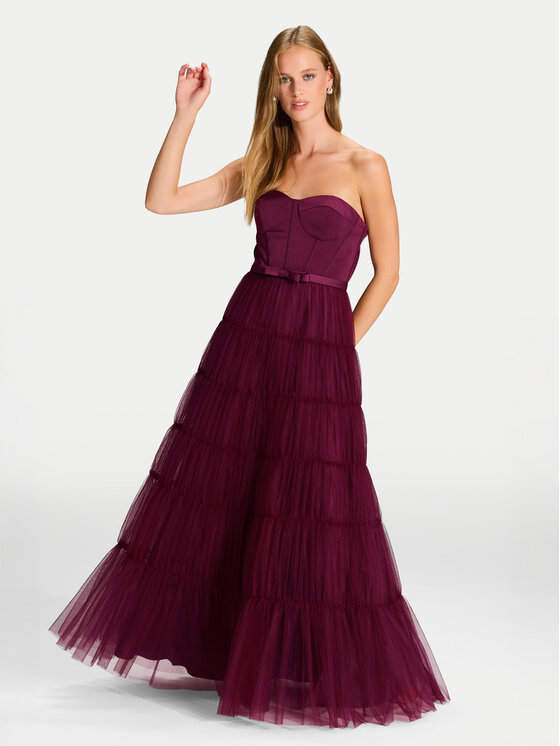 Hey Kyla Hey Kyla Abendkleid 5AJ009HK Dunkelrot Regular Fit