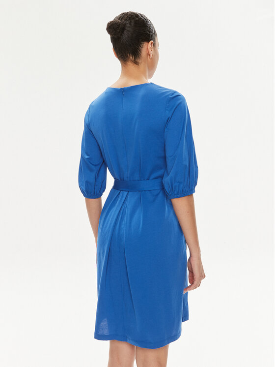 Weekend Max Mara Weekend Max Mara Sukienka koktajlowa Jumbo 2415621072650 Niebieski Regular Fit