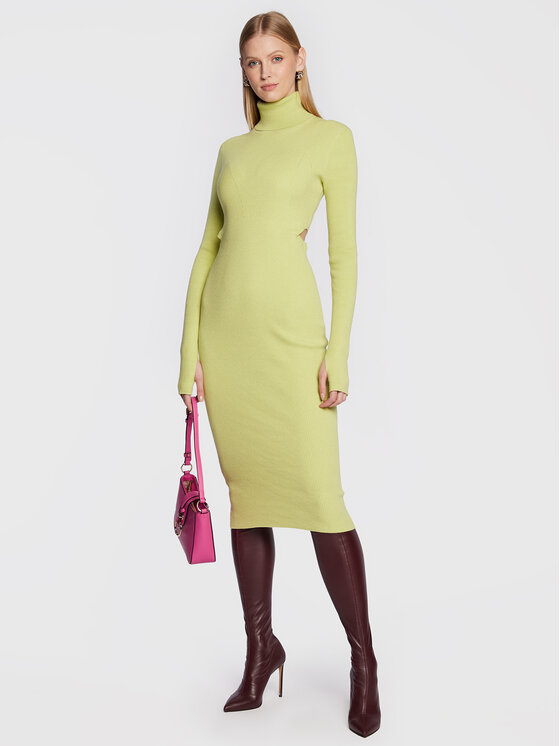 Herskind Herskind Úpletové šaty Fabienne 4630853 Zelená Slim Fit