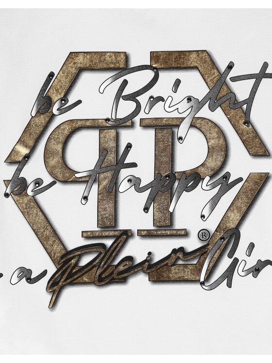 PHILIPP PLEIN PHILIPP PLEIN T-Shirt 3469 Biały Regular Fit